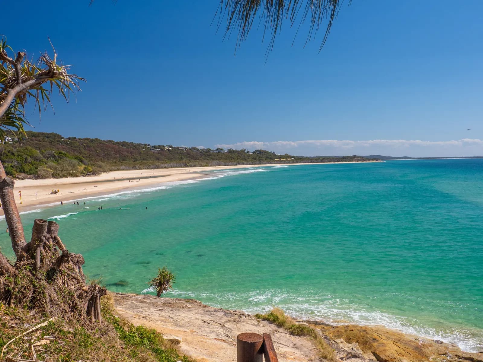 Beach and clear water at North Stradbroke Island, representative of the Brisbane region